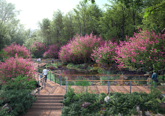 서울시는 남산한국숲정원에 전통정원 요소를 가미한 '매력정원'을 조성할 예정이다. [사진 서울시]