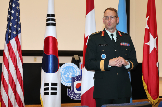 데릭 맥컬리 유엔군사령부 부사령관(캐나다 중장). 한국전쟁 도중 창설된 유엔사는 주한미군사령관이 수장을 맡고 부사령관은 호주, 영국, 캐나다에 차례로 맡기고 있다. 연합뉴스