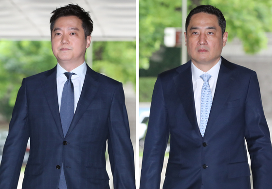 김세의 전 MBC 기자(왼쪽)과 강용석 변호사. 뉴스1