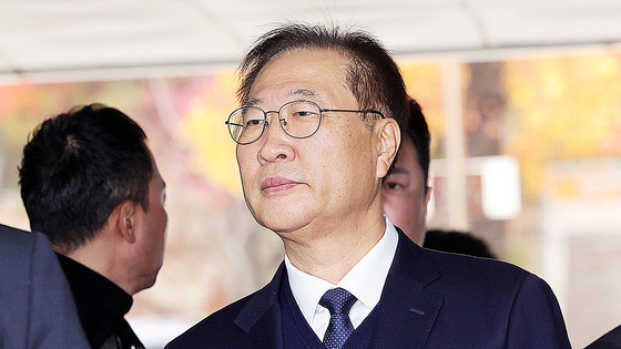 박성재 전 법무부 장관이 지난달 13일 두번째 영장실질심사를 받기 위해 서울중앙지법에 출두하고 있다. 강정현 기자