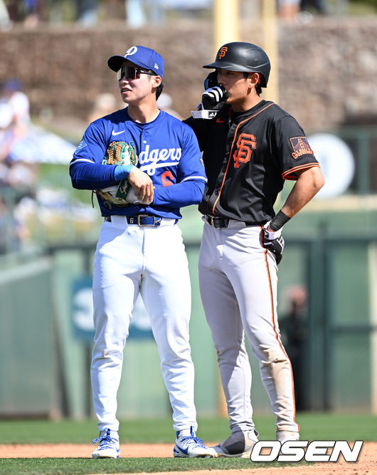 LA 다저스 김혜성과 샌프란시스코 자이언츠 이정후. /OSEN DB