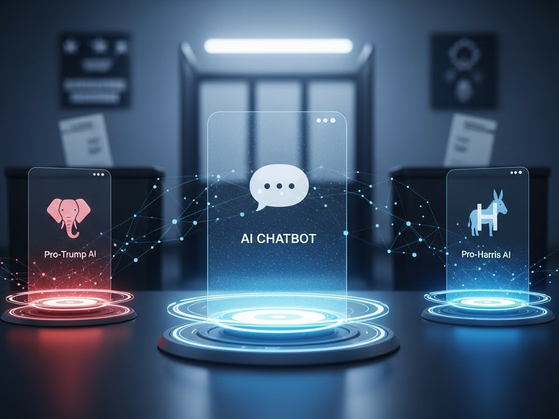 생성 인공지능(AI) 챗봇이 정치 광고보다 유권자 설득에 더 효과적인 것으로 연구 결과 나타났다. 위 이미지는 AI를 이용해 생성한 것이다. [ImageFX]
