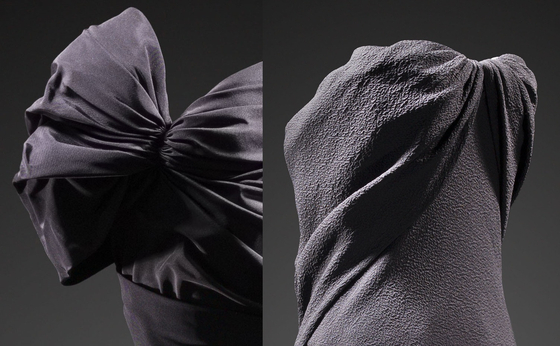 ‘아제딘 알라이아, 크리스토발 발렌시아가: 형태의 조각가들’ 전시 전경. 사진 뮤세오 델 테수토