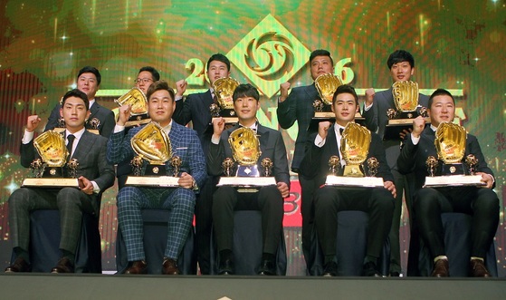 2016년 골든글러브 수상자들. 사진 KIA 타이거즈