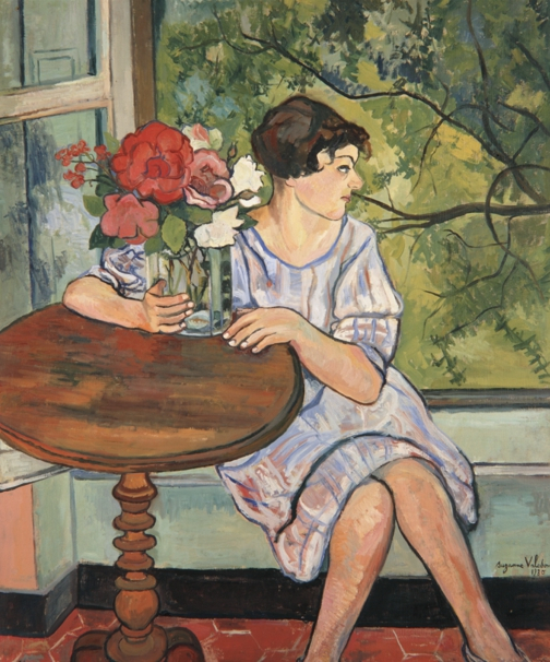인상파 화가들 모델로 활동하다 영향을 받아 화가가 된 수잔 발라동의 작품 ‘창문 앞에 있는 젊은 여인’.