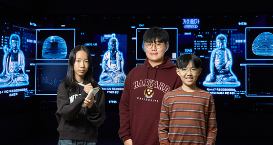 국립중앙박물관 보존과학센터에서 문화유산을 과학적으로 연구하고 체계적으로 보존해 우리 문화의 가치를 미래 세대에 전하는 기술인 보존과학에 관해 알아본 김연우·김이재·이현우(왼쪽부터) 학생기자.