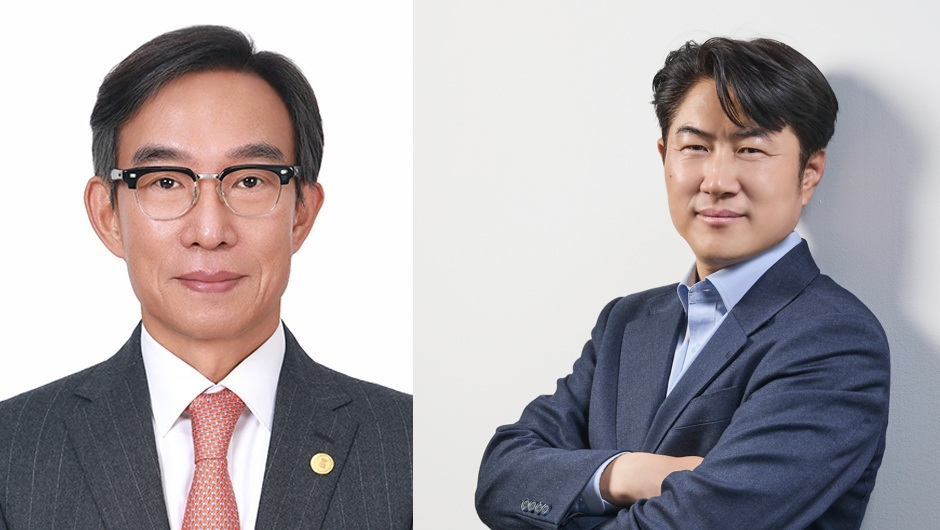 왼쪽 김기정 한국인터넷신문협회장, 오른쪽 김호상 KT ENA 대표이사