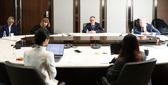 지난 2일 서울 중구 한국은행 본관에서 요하임 나겔 독일 분데스방크 총재가 중앙일보 취재진과 인터뷰하고 있다. 우상조 기자 
