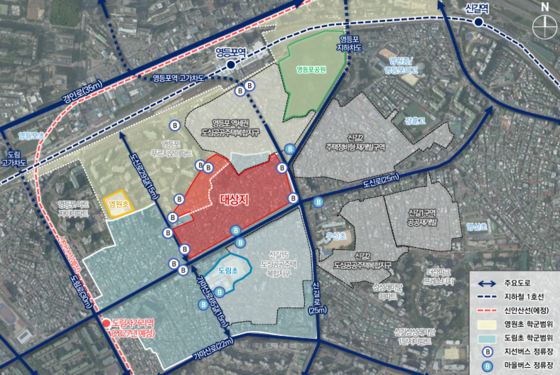 영등포구 도림동 26-21일대 공공재개발 위치도.  자료: 서울시 