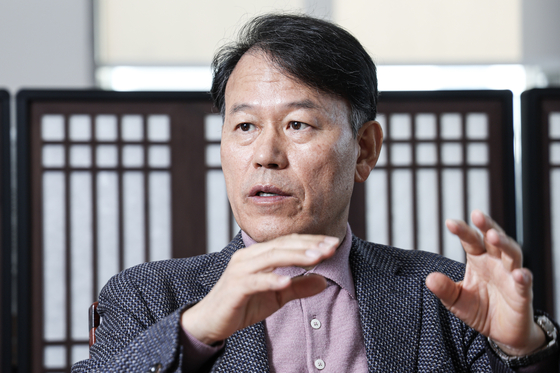 윤한홍 국민의힘 의원이 8일 오전 서울 여의도 국회에서 중앙일보와 인터뷰하고 있다. 김경록 기자