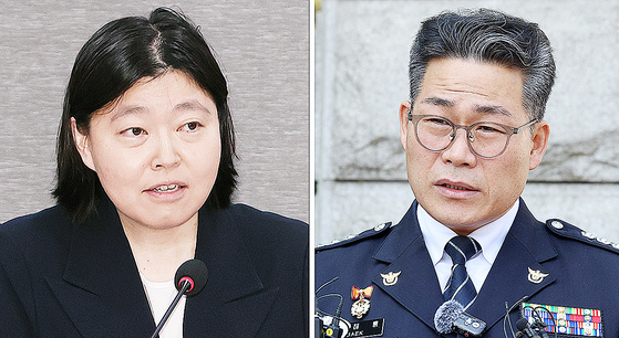 임은정 동부지검장, 백해룡 경정. 연합뉴스