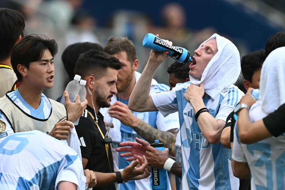 북중미월드컵에선 전후반 3분씩 수분 공급 휴식이 시행된다. AFP=연합뉴스