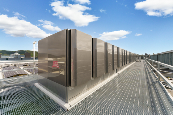 Equinix IBX Data Center에 구축된 블룸에너지의 연료전지. 사진 Equinix