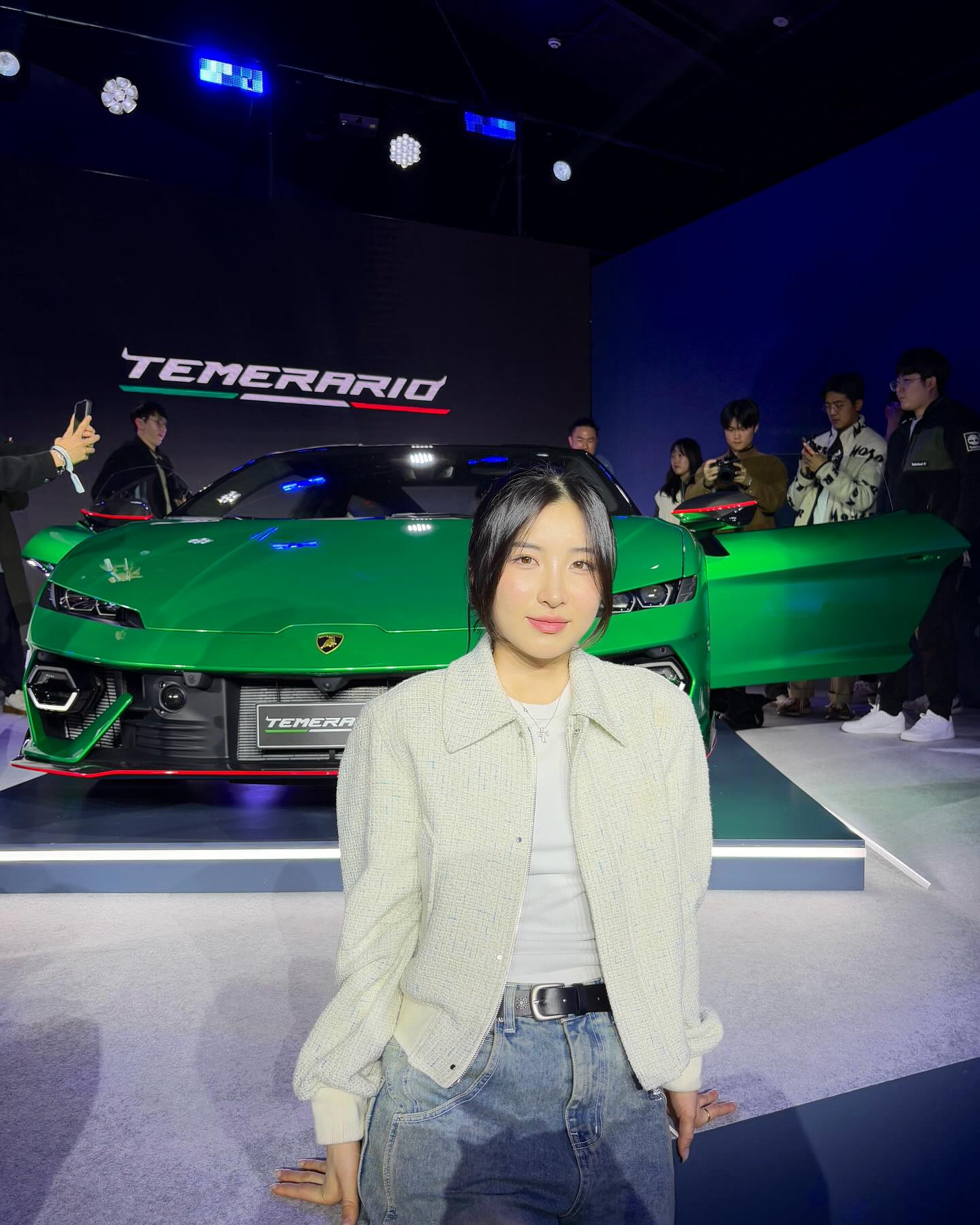 지난 3월 람브로기니 행사에 참석한 김길리. 사진 김길리