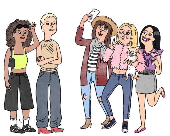 밀레니얼 크린지 관련 가디언지 삽화. [사진 각 기업]