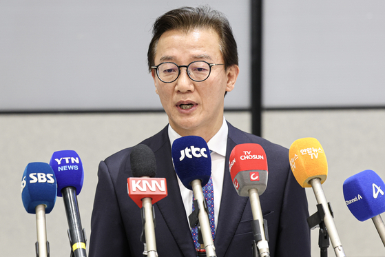 전재수 해양수산부 장관은 11일 통일교 금품 지원 의혹과 관련 사의를 표명했다. 김경록 기자