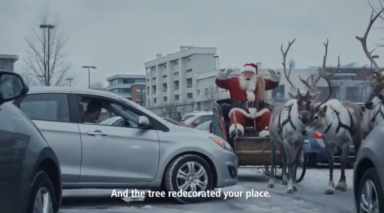 맥도날드 네덜란드가 인공지능(AI)을 이용해 제작한 크리스마스 광고. 사진 SNS 캡처