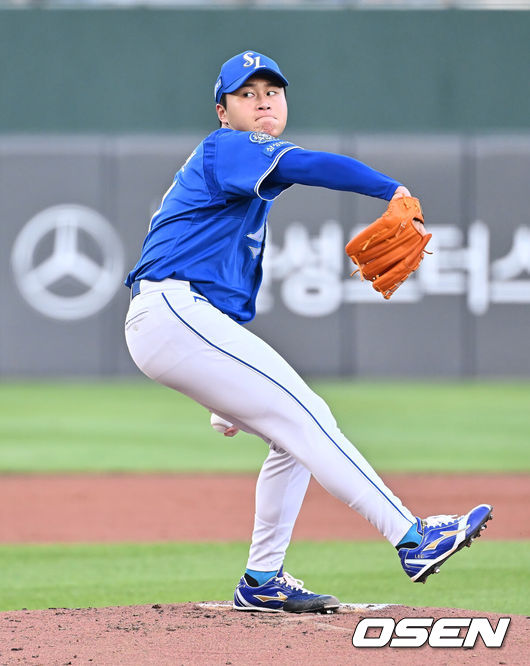 [OSEN=부산, 이석우 기자] 삼성 라이온즈 이승현 124 2025.08.17 / foto0307@osen.co.kr