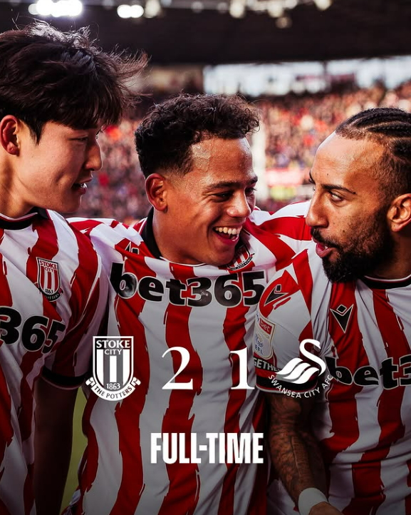 잉글랜드 챔피언십 스토크시티 배준호(왼쪽). 사진 스토크시티 SNS