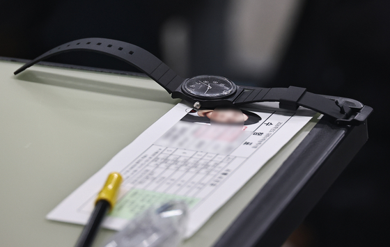 올해 치러진 대학수학능력시험에서 수험생이 준비를 마쳤다. 뉴스1