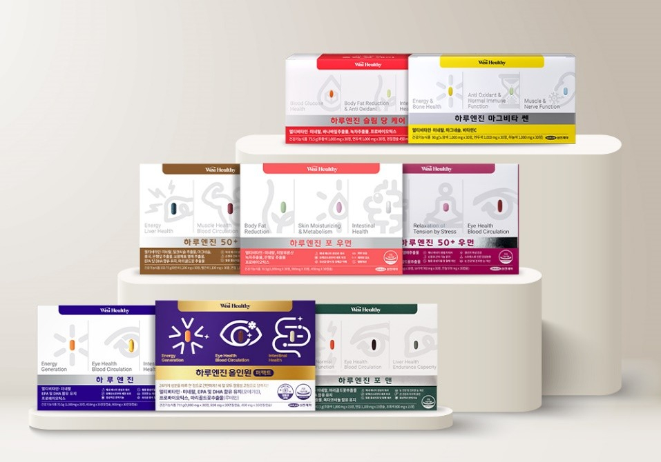 〈삼진제약, 올인원 건강기능식품 ‘하루엔진’ 제품 라인업〉