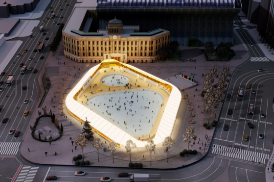 서울광장 스케이트장 조감도. 사진 서울시