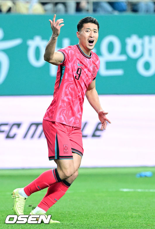 [OSEN=최규한 기자] A대표팀 조규성. 2025.11.14 / dreamer@osen.co.kr