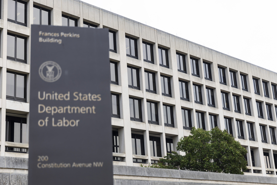 미국 워싱턴DC의 미 노동부. EPA=연합뉴스. 