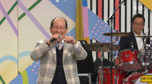 KBS 1TV '전국노래자랑'에 출연한 지병수씨. KBS 캡처