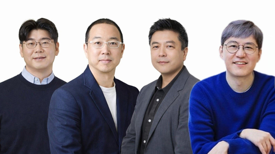 '관악이 배출한 서울공대 혁신 동문 50인'에 선정된 (왼쪽부터) 송치형 두나무 주식회사 회장, 송병준 컴투스 의장, 안익진 몰로코(Moloco) 공동창업자 겸 CEO, 김준구 네이버웹툰 CEO. [사진 서울대]