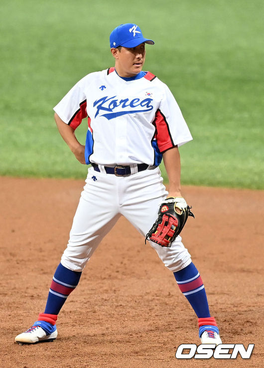 [OSEN=지형준 기자] 도쿄올림픽 야구대표팀 황재균 2021.07.24 /jpnews@osen.co.kr