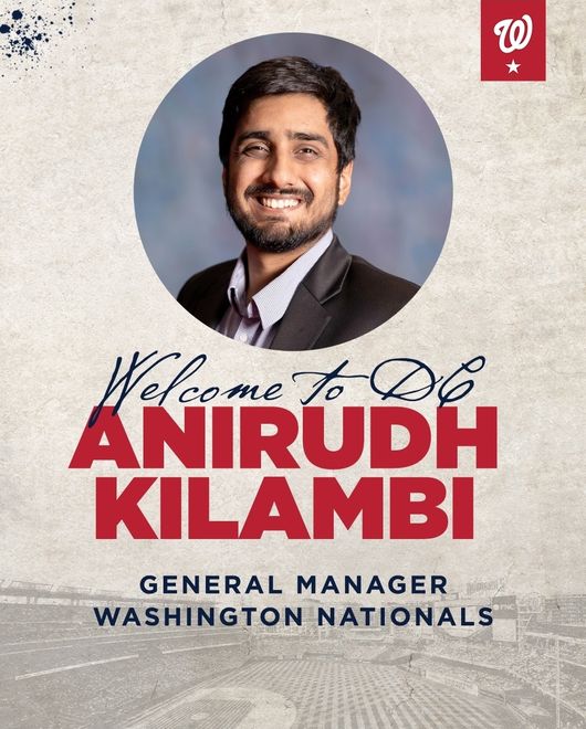 워싱턴 아니 킬람비 단장 / 워싱턴 내셔널스 공식 SNS
