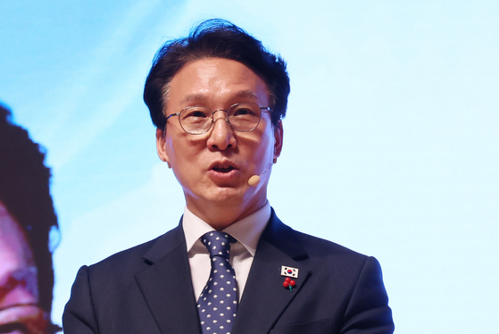 김민석 국무총리가 지난 20일 전남 무안군 전남도청에서 열린 K-국정설명회에서 발언하고 있다. 연합뉴스