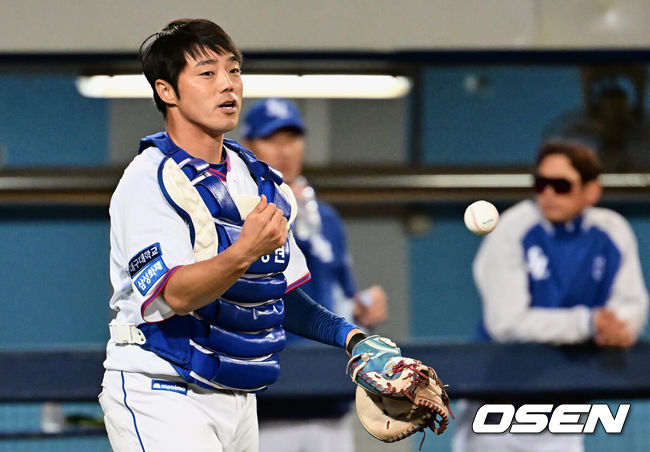 [OSEN=대구, 이석우 기자]  삼성 라이온즈 김민수 051 2023.04.15 / foto0307@osen.co.kr