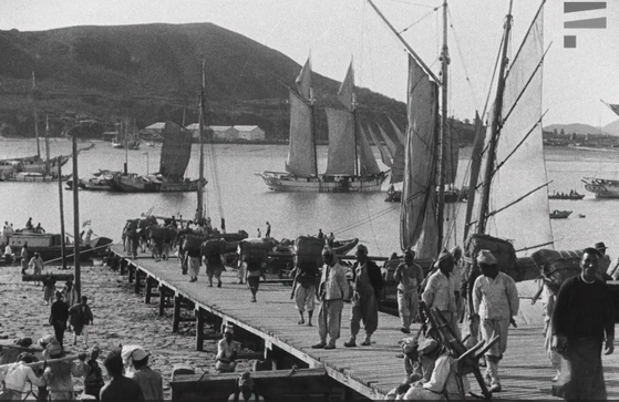 1909년 촬영된 인천 개항장의 모습. 한국영상자료원