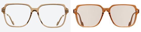 왼쪽은 젠틀몬스터, 오른쪽은 블루엘리펀트 제품. 사진 아이아이컴바인드