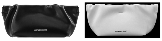 왼쪽은 젠틀몬스터, 오른쪽은 블루엘리펀트 제품. 사진 아이아이컴바인드