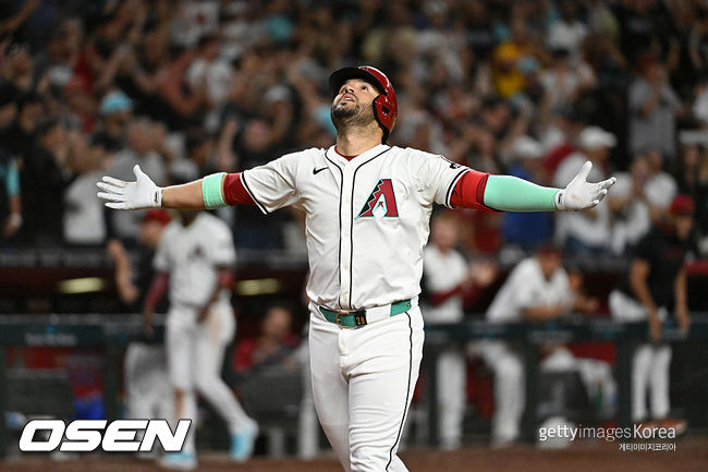 [사진] 애리조나 시절 에우제니오 수아레즈. ⓒGettyimages(무단전재 및 재배포 금지)