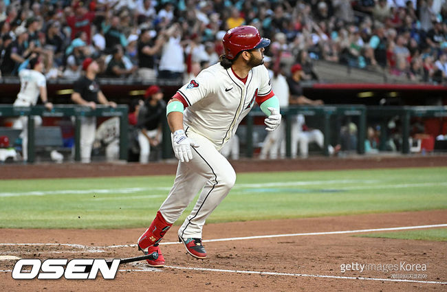 [사진] 애리조나 시절 에우제니오 수아레즈. ⓒGettyimages(무단전재 및 재배포 금지)