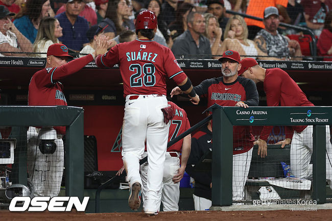 [사진] 애리조나 시절 에우제니오 수아레즈. ⓒGettyimages(무단전재 및 재배포 금지)