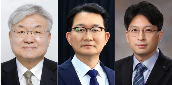 대통령실은 28일 이재명 대통령이 장, 차관급 인사를 단행했다고 전했다. 국가과학기술자문회의 부의장에 이경수 인애이블퓨전 의장(왼쪽부터), 농림축산식품부 차관에 김종구 전 농식품부 식량정책실장, 국토교통부 제2차관에 홍지선 남양주시 부시장. 사진=대통령실 