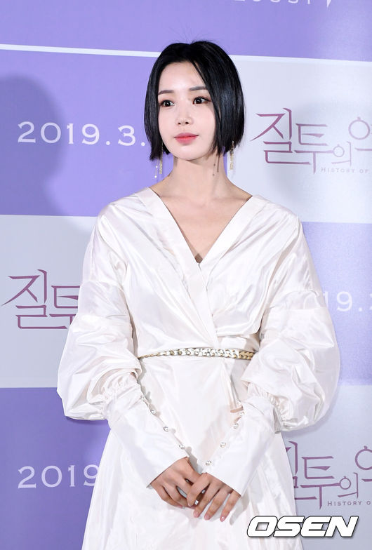 [OSEN=이대선 기자] 8일 오후 서울 광진구 롯데시네마 건대입구에서 영화 ‘질투의 역사’ 언론시사회가 열렸다.배우 남규리가 포토타임을 갖고 있다./sunday@osen.co.kr