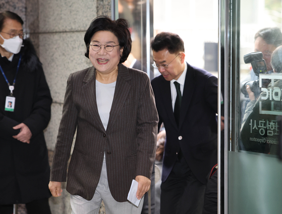 이혜훈 기획예산처 장관 후보자가 29일 오전 서울 중구 예금보험공사에 마련된 인사청문회 준비 사무실로 출근하고 있다. 강정현 기자