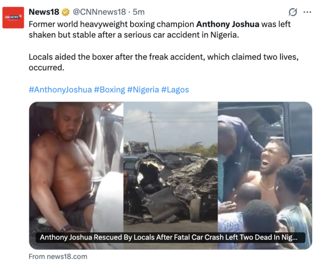 [사진] 뉴스18 소셜 미디어 계정