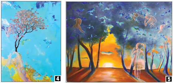 (4)전윤선 ‘Celestial Garden’ (5)한석란 ‘Hope for Tomorrow’