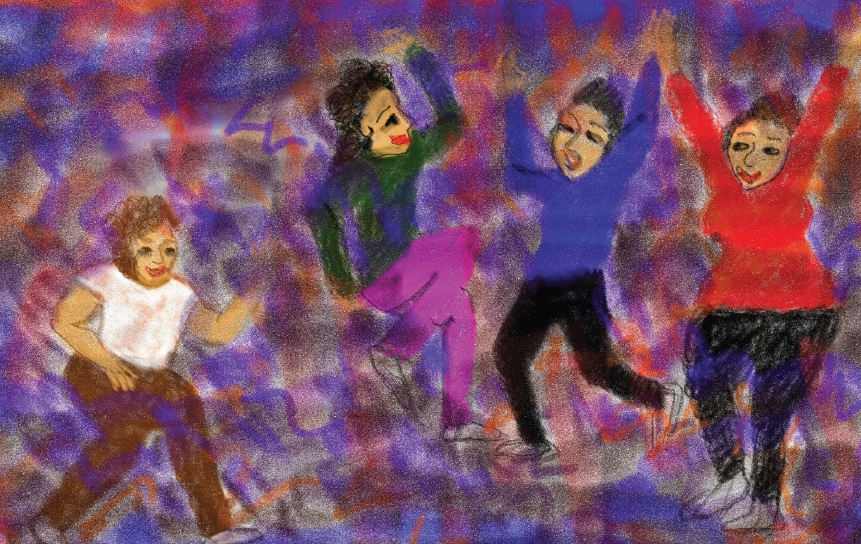 sooim lee, dancing soul, 2025 ipad drawing.