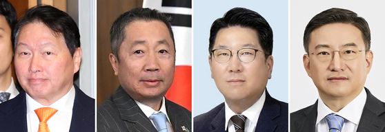 최태원, 박정원, 정지선, 김남정(왼쪽부터)