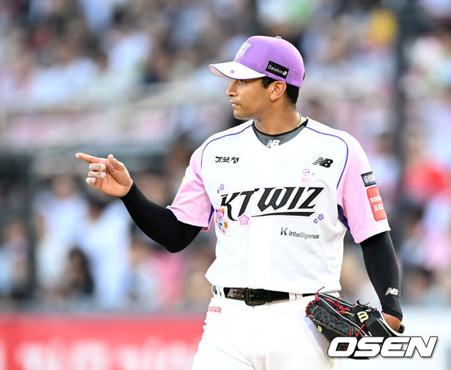 KT 위즈 시절 윌리엄 쿠에바스. /OSEN DB