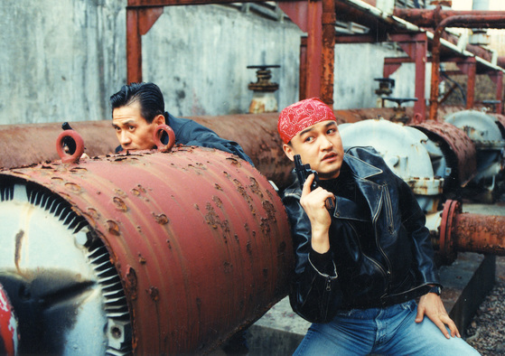 박중훈 안성기 주연의 영화 '투캅스'의 한장면이다.