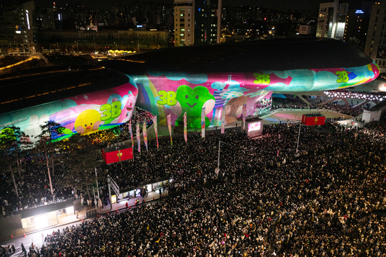 2026년 새해 맞이 카운트다운 행사가 열리고 있는 DDP 전경. [사진 서울시]